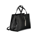 Black Polyethylene Women Handbag