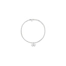 Tennis necklace with bow pendant