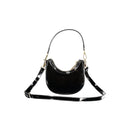 Black Polyethylene Women Handbag