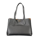 Black Polyethylene Women Handbag