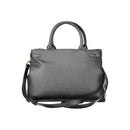 Black Polyethylene Women Handbag