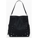 Black Polyethylene Women Handbag