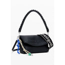 Black Polyethylene Women Handbag