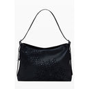 Black Polyethylene Women Handbag