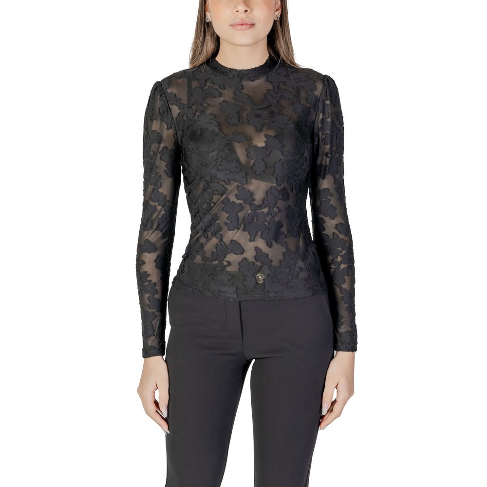 Black Polyester Long Sleeve