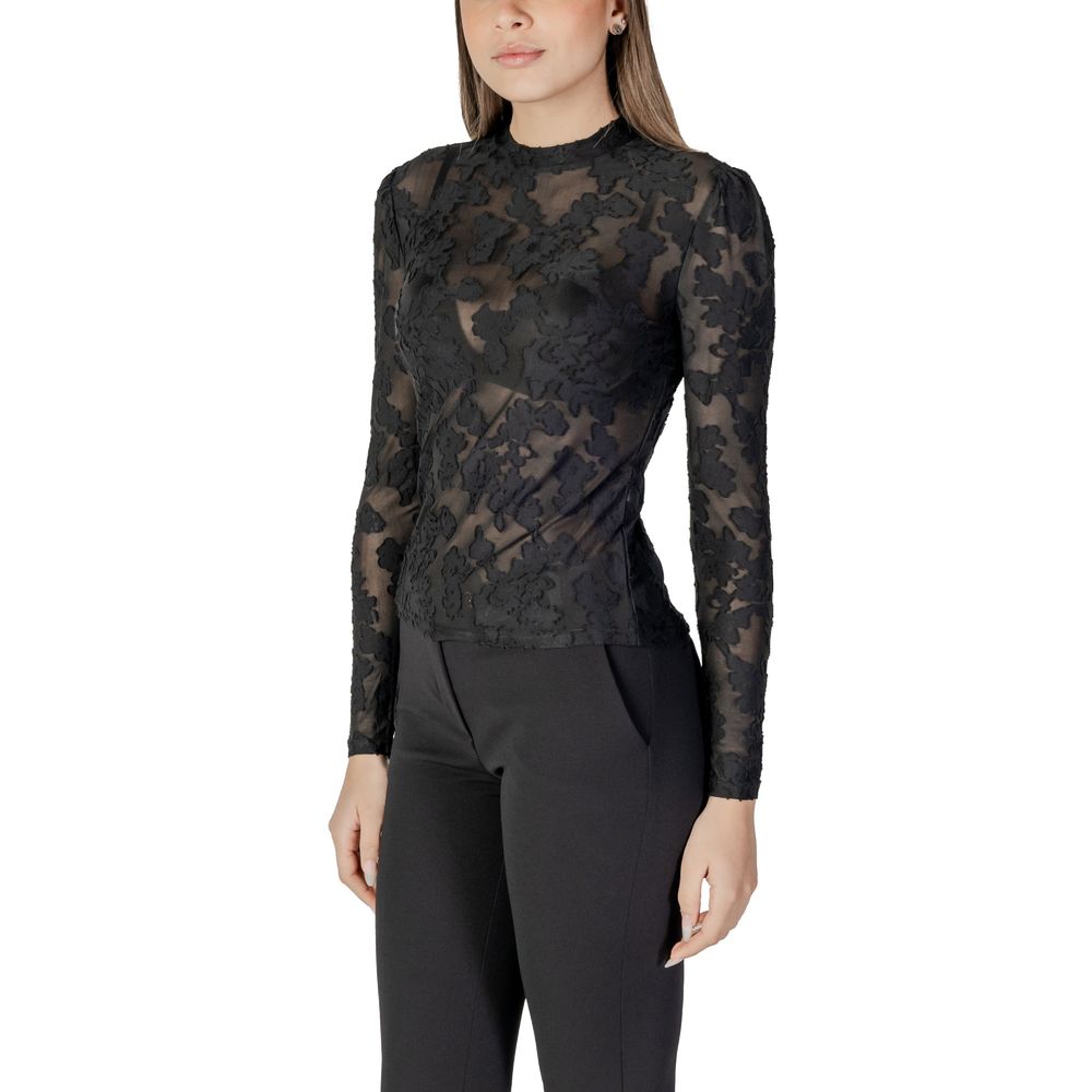 Black Polyester Long Sleeve