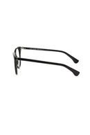 Black Acetate Unisex Eyeglass Frame