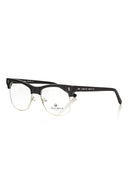 Black Metallic Unisex Eyeglass Frame