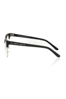 Black Metallic Unisex Eyeglass Frame