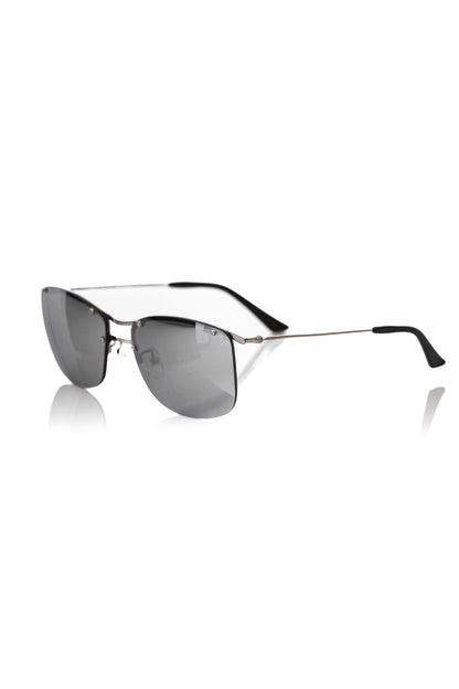 Silver Metallic Fiber Men's Sunglass