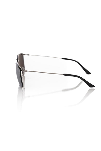 Silver Metallic Fiber Men's Sunglass