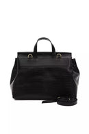 Black Leather Women Shoulder Bag