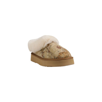 Beige Fabric Ankle