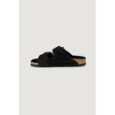 Black Suede Leather Sandal