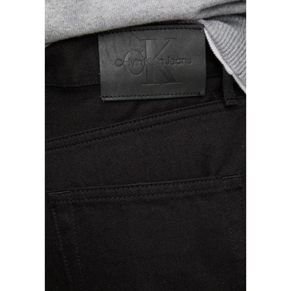 Black Cotton Relaxed Fit Jean