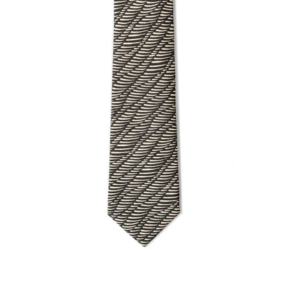 Black And White Silk Ty