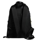 Black Logo Tape Polyamide School Travel Backpack Bag