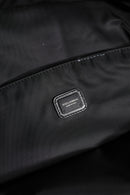 Black Logo Tape Polyamide School Travel Backpack Bag