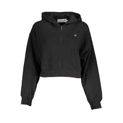 Black Cotton Women Sweater