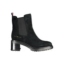 Black Leather Women Boot