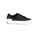 Black Polyester Sneaker