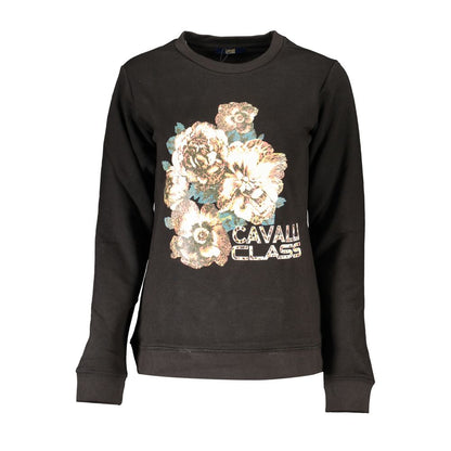 Black Cotton Women Sweater