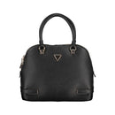 Black Polyethylene Women Handbag