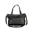 Black Polyethylene Women Handbag