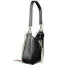 Black Polyethylene Women Handbag