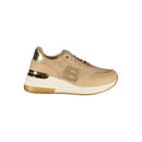 Beige Polyester Women Sneaker