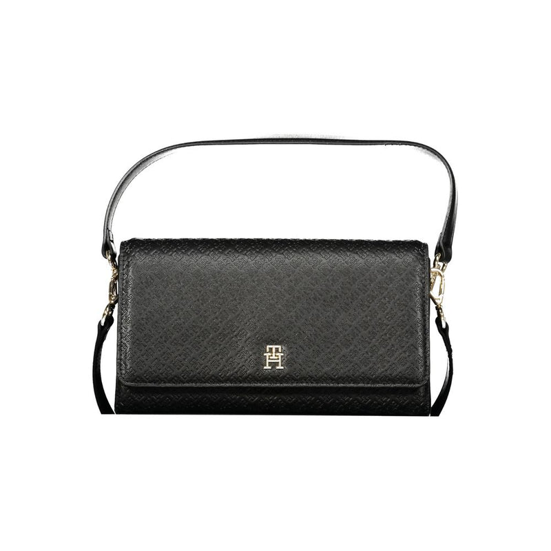 Black Polyethylene Women Handbag