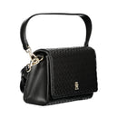 Black Polyethylene Women Handbag