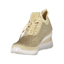 Beige Polyester Women Sneaker