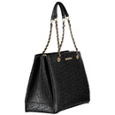 Black Polyethylene Women Handbag