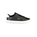 Black Leather Women Sneaker