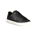 Black Leather Women Sneaker