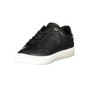 Black Leather Women Sneaker