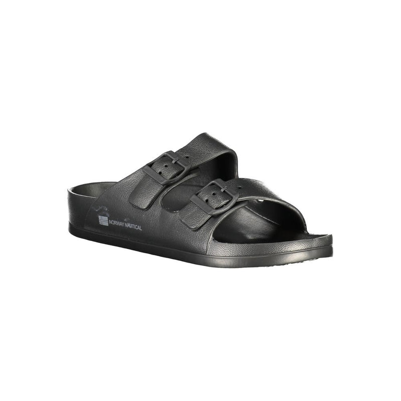 Black Plastic Men Sandal