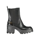 Black Leather Women Boot