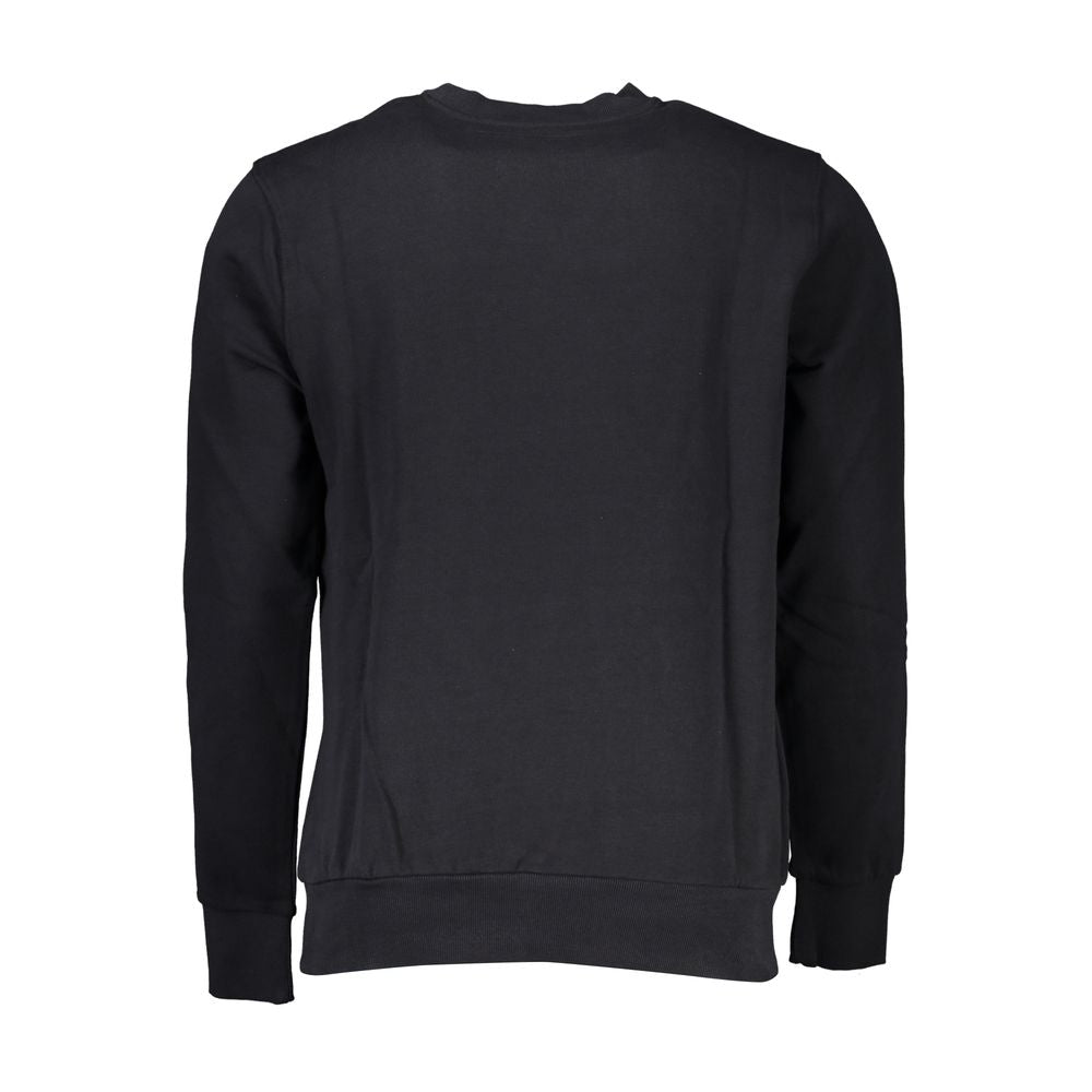 Black Cotton Men Sweater