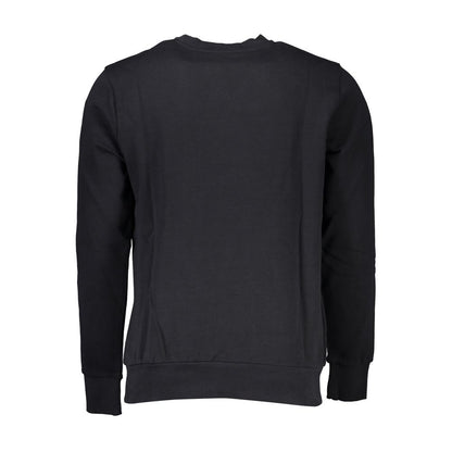 Black Cotton Men Sweater