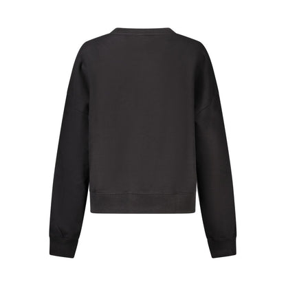 Black Cotton Women Sweater
