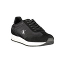 Black Leather Women Sneaker