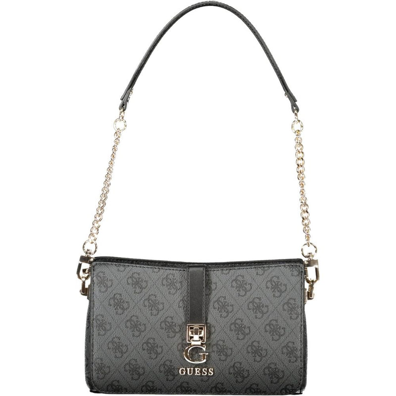 Black Polyethylene Women Handbag