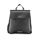 Black Polyethylene Women Backpack