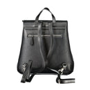 Black Polyethylene Women Backpack
