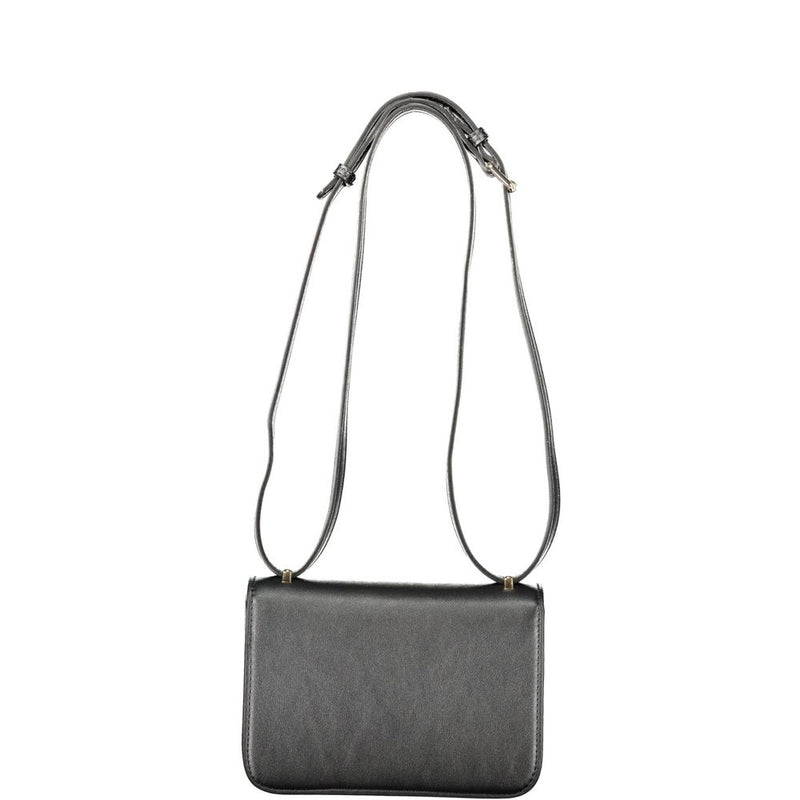 Black Polyethylene Women Handbag