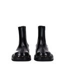 Black Leather Ankle Boots