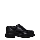 Black Leather Oxfords And Derbies