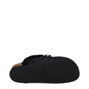 Black Leather Slippers Sandals
